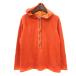  Trussardi TRUSSARDI GOLF Golf одежда Parker вязаный тянуть over общий подкладка Logo вышивка 42 XL orange /MN женский 