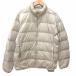  Uniqlo UNIQLO пуховик нейлон Zip выше упаковочный пакет имеется L бежевый /YK мужской 