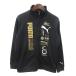  Puma спорт одежда жакет джерси Zip выше принт длинный рукав 150 чёрный черный золотой цвет Gold цвет серебряный цвет *RY Kids 