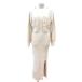  Dazzlin dazzlin выставить Cami One-piece вязаный maxi длинный кардиган ламе F белый слоновая кость /MN женский 