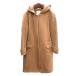 to-naruTONAL no color пальто длинный капот шерсть общий подкладка 36 S Camel чай Brown /AU женский 