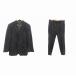  Comme Ca Ism COMME CA ISM костюм выставить tailored jacket необшитый на спине слаксы брюки шерсть XL чёрный черный /YK мужской 
