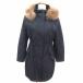  Indivi INDIVI Mod's Coat Zip выше подкладка имеется мех енота 38 M темно-синий темно-синий /YK женский 