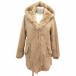 ko Cody -ruCOCO DEAL Mod's Coat с хлопком Zip выше подкладка имеется мех кролика 1 S бежевый /YK женский 
