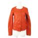  Moussy moussy jacket leather Rider's no color mountain sheep leather go-tos gold 2 orange /AH24 * lady's 
