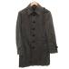 Burberry Black Label BURBERRY BLACK LABEL пальто с отложным воротником шерсть S серый колено длина /FF #GY62 мужской 
