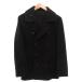  Yves Saint-Laurent YVES SAINT LAURENT бушлат двойной жакет шерсть YSL Logo вышивка чёрный черный /FF #GY62 мужской 