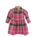  Ralph Lauren RALPH LAUREN детская одежда рубашка One-piece фланель рубашка для девочки 12M розовый в клетку длинный рукав over брюки имеется /AO1