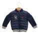  Ralph Lauren RALPH LAUREN baby двусторонний стеганое полотно с хлопком жакет ребра воротник 12M темно-синий темно-синий Logo нашивка /NP #GY62