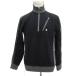  Munsingwear одежда MUNSINGWEAR Golf одежда cut and sewn половина Zip тянуть over длинный рукав L чёрный черный /YS47 #GY61 мужской 