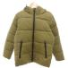  не использовался товар дискус DISSUS с биркой с хлопком жакет стеганое полотно M хаки с капюшоном ./KR #GY58 мужской 