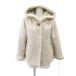  boogie boogie искусственный мутон пальто короткий с капюшоном 38 M бежевый /SY36 #GY59 женский 
