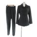  J &amp;a-ruJ&amp;R костюм выставить верх и низ жакет брюки шерсть S серый одноцветный постоянный цвет длинный рукав /KW #GY58 женский 