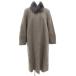  swallow пальто SWALLOW COAT пальто с отложным воротником длинный искусственный мех есть 11AR серый /GV #GY59 женский 