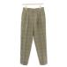  мужской Melrose MEN'S MELROSE брюки M чай Brown бежевый в клетку плиссировать длинные брюки /LP #GY58 мужской 