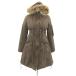  jet этикетка Mod's Coat пуховик милитари пальто длинный длина 36 S хаки с капюшоном .060-02-01 /SY13 #GY58 женский 