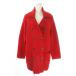  Rope ROPE вязаный пальто шерсть M красный красный двойной breast шаль цвет длинный рукав /AO26 #GY58 женский 