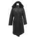  Uniqlo UNIQLO Old с хлопком пальто S чёрный с мехом капот длинный рукав одноцветный /TZ #GY60 женский 
