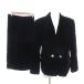  Leilian Leilian прекрасный товар Vintage велюр выставить tailored jacket юбка колено длина 9 чёрный черный /MG #GY58