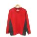  Nike Golf NIKE GOLF спортивная фуфайка утеплитель XL красный красный чёрный черный V шея длинный рукав боковой переключатель /CK17 #GY58 мужской 