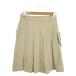  Mila Schon mila schon SPORTS юбка шерсть 9 бежевый плиссировать перфорирование колени длина с карманом Golf /AO26 #GY61 женский 