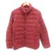  Uniqlo UNIQLO пуховик XL красный красный воротник-стойка /NL #GY61 мужской 