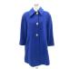 ISA LEZZI пальто с отложным воротником длинный длина 42 XL синий одноцветный /SY20 #GY61 женский 