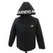  New balance NEW BALANCE с хлопком жакет S чёрный черный с капюшоном . Logo принт Zip выше средний длина JMJP1212 #GY61 мужской 