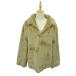  Anne Be ENVYM искусственный мех пальто короткий отложной воротник F чай цвет Brown /HO18 #GY58 женский 