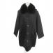 fro Ricci frohlich с хлопком пальто с отложным воротником шелк шелк чёрный черный воротник с мехом с капюшоном .65223-N /MN7 #GY58 женский 