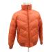  Uniqlo UNIQLO пуховик средний длина воротник-стойка L orange /SM8 #GY58 мужской 