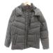  M ke- Michel Klein Homme MK MICHEL KLEIN HOMME прекрасный товар пуховик 46 серый серый одноцветный воротник-стойка с капюшоном ./SJ #GY60