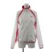  Nike NIKE спорт одежда джемпер спортивная куртка верхняя одежда S белый белый розовый длинный рукав воротник-стойка полный Zip /GG #GY63