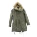  Ships SHIPS Mod's Coat милитари пальто средний длина верхняя одежда S хаки с мехом /HO45 #GY58 женский 