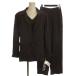  не использовался товар NEWYORK NEWYORK с биркой выставить костюм полоса жакет cut and sewn брюки Brown 9AR #ECD001 женский 