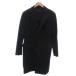  United Arrows UNITED ARROWS Пальто Честерфилд длинное пальто кашемир . одноцветный красивый .48 чёрный черный /MG #ECD001 мужской 