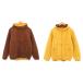  Uniqlo UNIQLO двусторонний с хлопком жакет L чай Brown желтый цвет желтый капот Zip выше bai цвет /BB #ECC001 мужской 