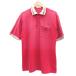  Munsingwear одежда MUNSINGWEAR Golf одежда рубашка-поло короткий рукав Polo цвет L красный красный Logo вышивка /SM38 #ECD001 мужской 