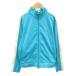  Puma PUMA спортивная одежда джерси жакет средний длина L бирюзовый голубой воротник-стойка боковой линия Logo вышивка /SM28 #ECA002