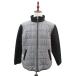  - shupapi-Hush Puppies с хлопком жакет LL серый Glenn в клетку воротник-стойка Zip выше средний длина #ECA002 мужской 