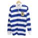  Polo bai Ralph Lauren Polo by Ralph Lauren Rugger рубашка M синий голубой окантовка рисунок длинный рукав нашивка /YS28 #ECD002 мужской 