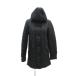  Zara u- man ZARA WOMAN стеганое пальто длинный длина 2WAY XS чёрный черный с капюшоном ./SM18 #ECB002 женский 