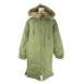  не использовался товар m Roo aMURUA Mod's Coat милитари с хлопком S зеленый хаки с мехом капот длинный рукав /AO8 #ECE003 женский 