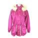  Courreges courreges sport futur лыжи одежда жакет 9 розовый с мехом капот талия draw -тактный кольцо длинный рукав /AO11