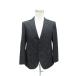  Yuki Torii Homme костюм tailored jacket BE4 уголь черный полоса рисунок одиночный кнопка общий подкладка средний длина #ECE003 мужской 