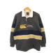  canterbury CANTERBURY of New Zealand Rugger рубашка рубашка-поло обратная сторона ворсистый спортивная одежда S серый длинный рукав окантовка рисунок /AH36 #ECE003