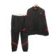  Asics asics выставить Wind брейкер жакет брюки спорт одежда XL чёрный черный /AH32 #ECA003 мужской 