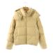  GU GU с хлопком жакет внешний Zip выше M бежевый /CX #GY59 женский 