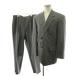  Durban DURBAN костюм выставить tailored jacket одиночный брюки слаксы полоса рисунок 2L 96 серый 49126181-94