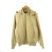  Dux DAKS Golf GOLF стеганная куртка Zip выше капот L желтый бежевый /DO #ECC003 мужской 